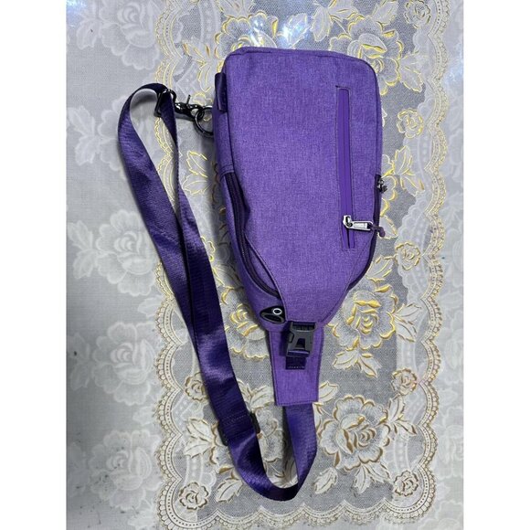 Unisex Waterproof Nylon Sling Crossbody Bag with Multiple Pockets for Travel and - Picture 8 of 13